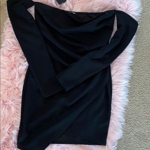 Black One Shoulder Dress